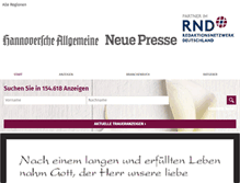 Tablet Screenshot of np-trauer.de